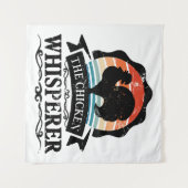 De Kippenfluisteraar Grappig Wandkleed (Voorkant (horizontaal))