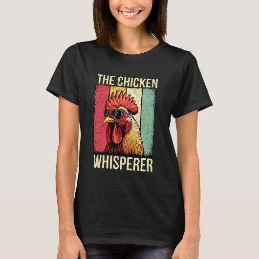 De Kippenfluisteraar Grappige Haan T-shirt (Voorkant)