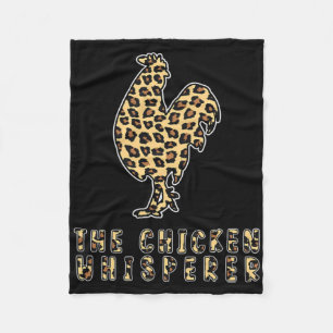 De Kippenfluisteraar Luipaardprint Voor Kippenlief Fleece Deken