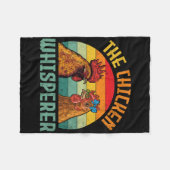 De Kippenfluisteraar Vintage Retro Fleece Deken (Voorkant (Horizontaal))