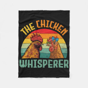 De Kippenfluisteraar Vintage Retro  Fleece Deken