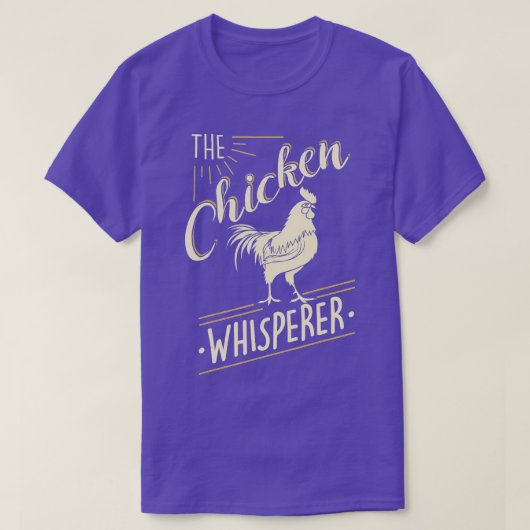 De kippenkop Whisperer Funny Chicken Lover Farming T-shirt (Design voorkant)