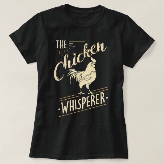 De kippenkop Whisperer Funny Chicken Lover Farming T-shirt (Design voorkant)