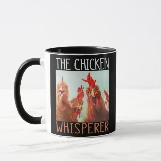 De kippenkop Whisperer Funny Chicken Lover Poultry Mok (Links)