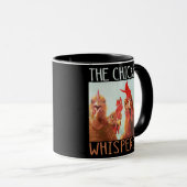 De kippenkop Whisperer Funny Chicken Lover Poultry Mok (Voorkant rechts)
