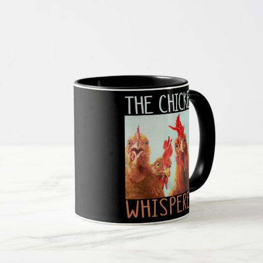 De kippenkop Whisperer Funny Chicken Lover Poultry Mok (Voorkant rechts)