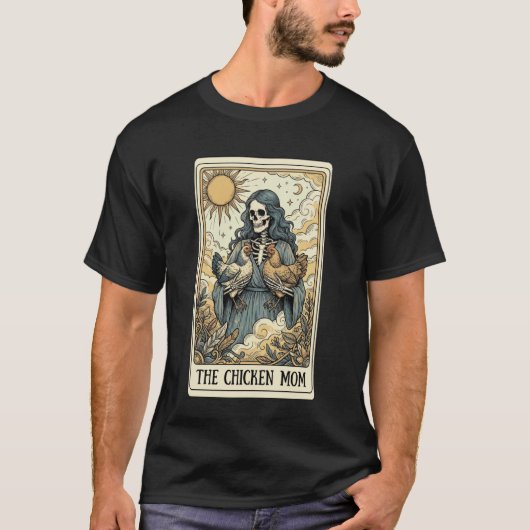 De Kippenmoeder Tarotkaart T-shirt (Voorkant)
