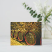 De Kiralyudvar-wijnfabriek: Vaten met Tokaj-wijn Briefkaart (Staand voorkant)
