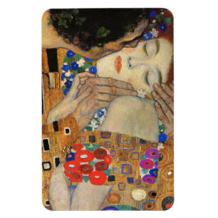 De Kiss (Detail) Gustav Klimt Magneet