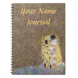 De Kiss Gepersonaliseerd Klimt Art Nouveau Notitieboek