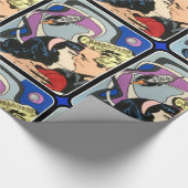 De Kiss Goodbye is Abstract op een Cadeaupapier (Hoek)