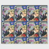 De Kiss Goodbye is Abstract op een Cadeaupapier (Vlak)