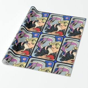 De Kiss Goodbye is Abstract op een Cadeaupapier