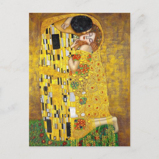 de Kiss - Gustav Klimt Briefkaart (Voorkant)