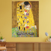 De Kiss - Gustav Klimt Canvas Afdruk (Insitu (Woonkamer))