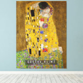 De Kiss - Gustav Klimt Canvas Afdruk (Insitu (Houten vloer))