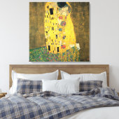 De Kiss - Gustav Klimt Canvas Afdruk (Insitu (Slaapkamer))