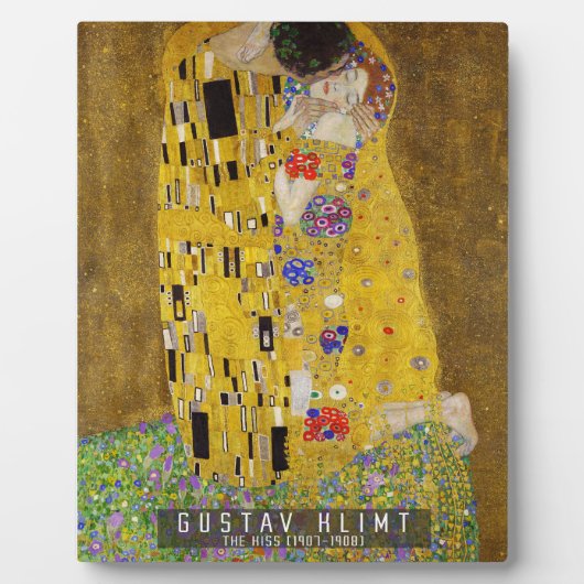 De Kiss - Gustav Klimt Fotoplaat (Voorkant)