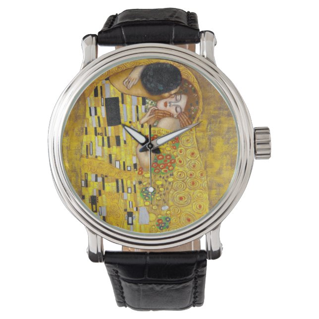 de Kiss - Gustav Klimt Horloge (Voorkant)