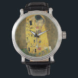 De Kiss - Gustav Klimt Horloge<br><div class="desc">Dit is een schilderij met de titel "The Kiss" van Gustav Klimt.</div>