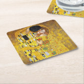 de Kiss - Gustav Klimt Kartonnen Onderzetters (Schuin)
