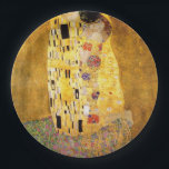 De Kiss Gustav Klimt Papieren Bordje<br><div class="desc">Imperial Austrian Painter Gustav Klimt's meesterwerk : het schilderij van Kiss</div>