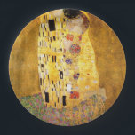 De Kiss Gustav Klimt Papieren Bordje<br><div class="desc">Imperial Austrian Painter Gustav Klimt's meesterwerk : het schilderij van Kiss</div>