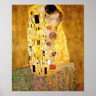 De Kiss Gustav Klimt Poster