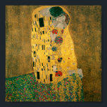 De Kiss - Gustav Klimt Poster<br><div class="desc">Bekend romantisch schilderij van Gustav Klimt. De Kiss is een prachtig meesterwerk voor echte liefhebbers van geweldige kunst.</div>