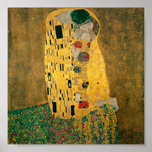 De Kiss - Gustav Klimt Poster (Voorkant)
