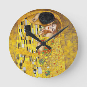 de Kiss - Gustav Klimt Ronde Klok