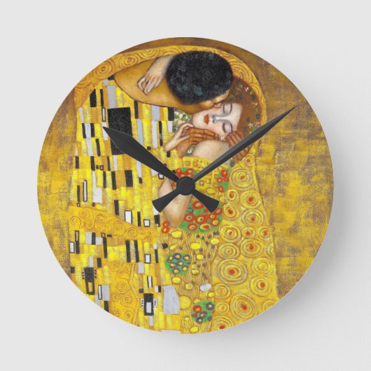  de Kiss - Gustav Klimt    Ronde Klok (Voorkant)