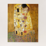 De Kiss Gustav Klimt schilderkunst  oud Legpuzzel<br><div class="desc">Imperial Austrian Painter Gustav Klimt's meesterwerk : het schilderij van Kiss</div>