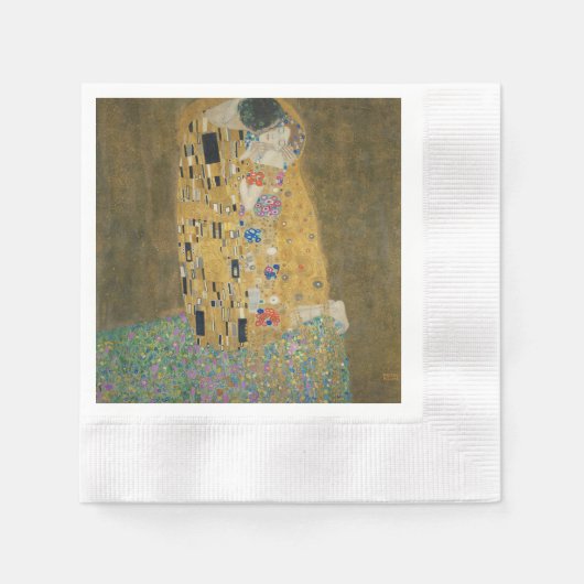 De Kiss - Gustav Klimt Servetten (Voorkant)
