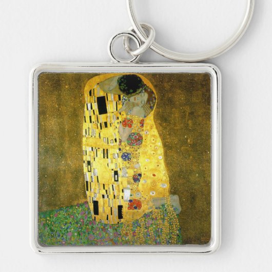 De Kiss ~ Gustav Klimt Sleutelhanger (Voorkant)