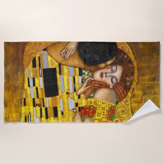 De Kiss Gustav Klimt Strandlaken (Voorkant)