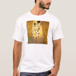 De Kiss Gustav Klimt T-shirt<br><div class="desc">Imperial Austrian Painter Gustav Klimt's meesterwerk : het schilderij van Kiss</div>