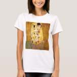 De Kiss Gustav Klimt T-shirt<br><div class="desc">Imperial Austrian Painter Gustav Klimt's meesterwerk : het schilderij van Kiss</div>