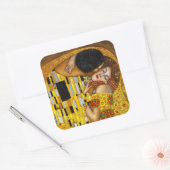 De Kiss Gustav Klimt Vierkante Sticker (Envelop)