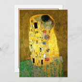 De Kiss Gustav Klimt Wedding | Uitnodiging (Voorkant / Achterkant)
