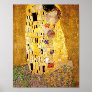 De Kiss High Resolution Gustav Klimt Poster