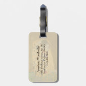 De Kiss (liefhebbers) Der Kuss van Gustav Klimt Bagagelabel (Achterkant verticaal)