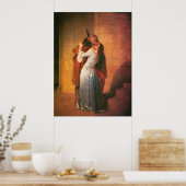De Kiss-pagina van Francesco Hayez Poster (Keuken)