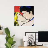 De Kiss Pop Art Poster (Thuiskantoor)