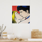 De Kiss Pop Art Poster (Keuken)