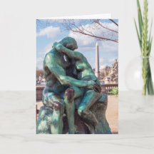 De Kiss van Auguste Rodin op de Tuileries in Parij