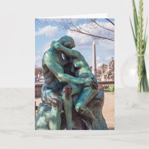 De Kiss van Auguste Rodin op de Tuileries in Parij Kaart