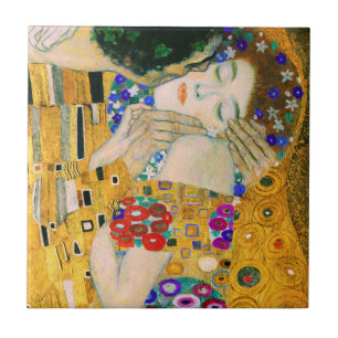 De Kiss van Gustav Klimt Tegeltje