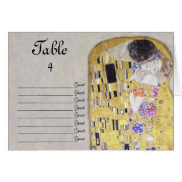 De Kiss Wedding door Klimt Table Number Zitplaatse