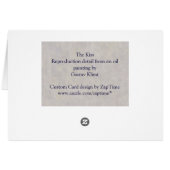 De Kiss Wedding door Klimt Table Number Zitplaatse (Achterkant Horizontaal)